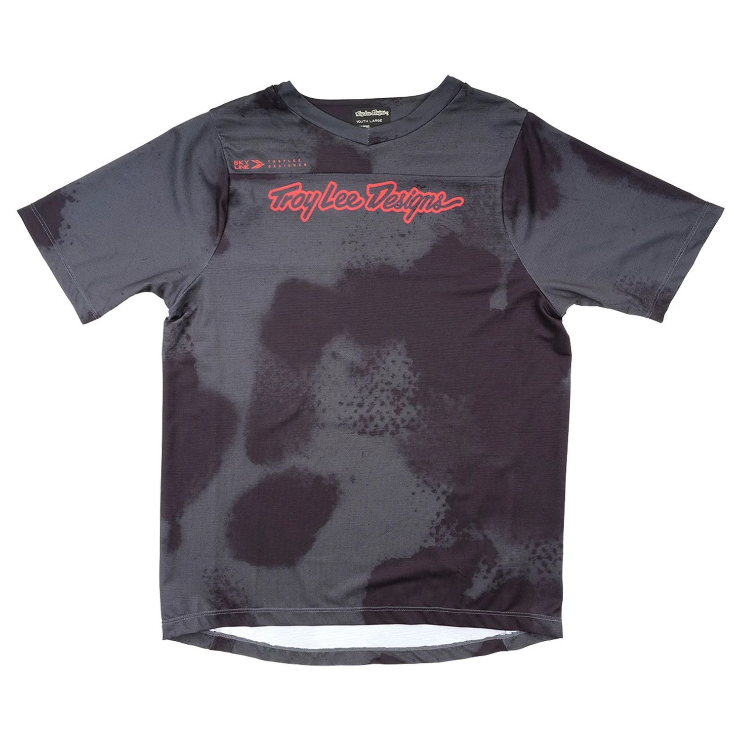 Maillot manches courtes Troy Lee Designs Skyline Junior Flared Carbone, Size: XSmall