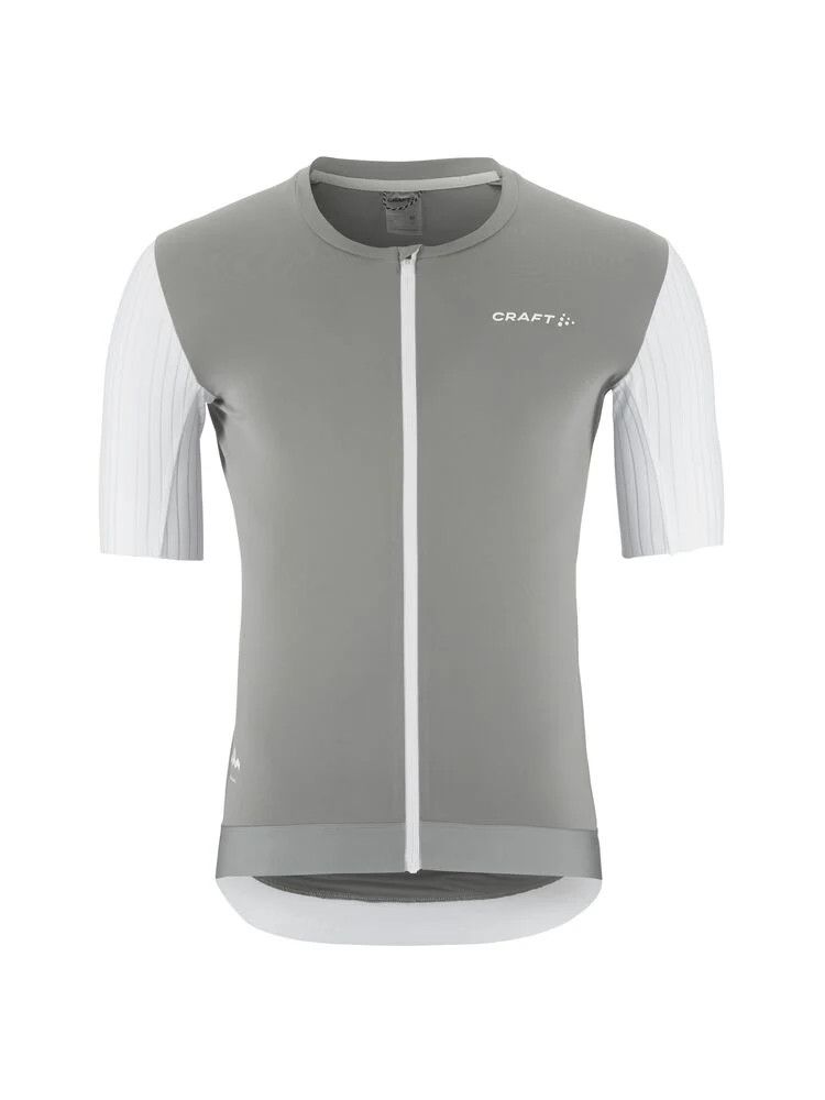 Maillot manches courtes Craft ADV Aero Gris/Blanc, Size: Medium