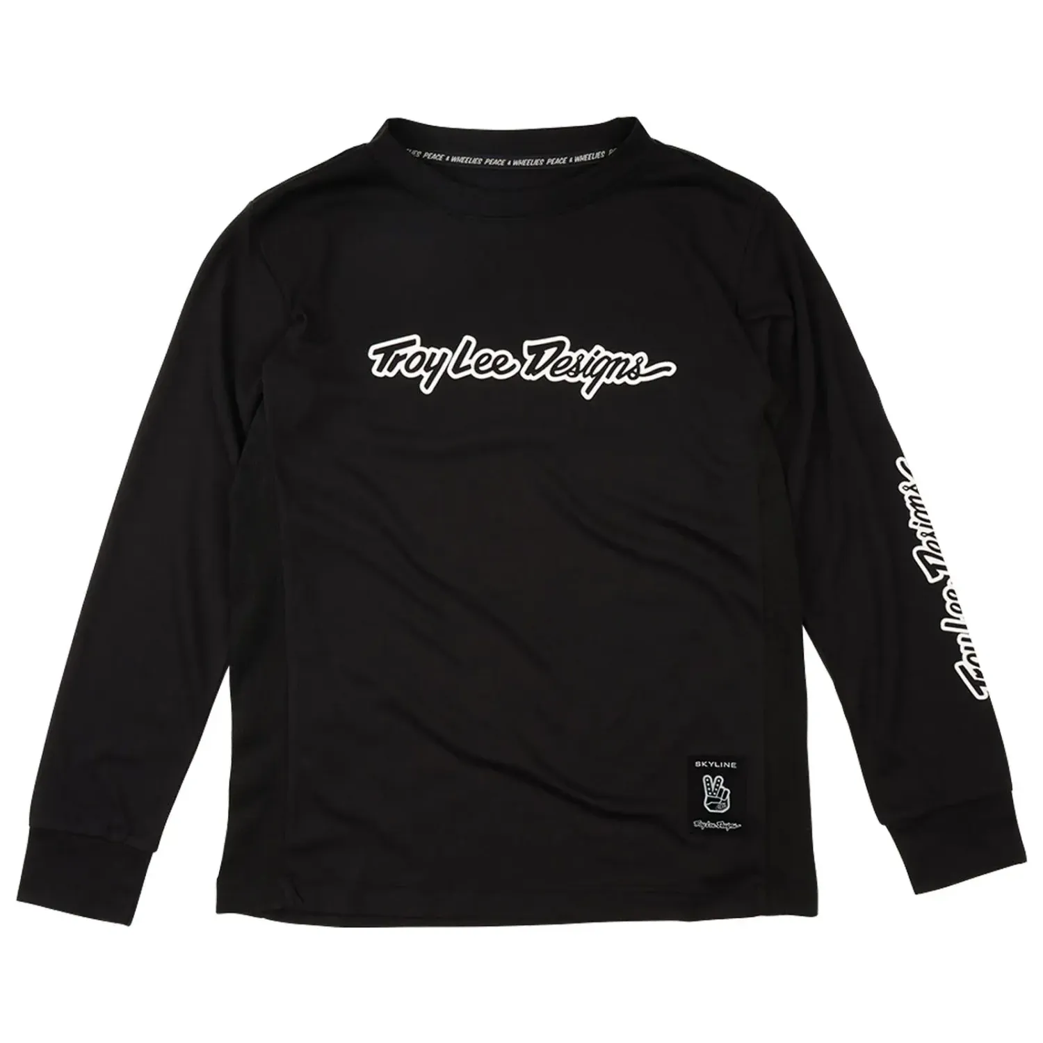 Maillot manches longues Troy Lee Designs Skyline Ride Junior Signature Noir