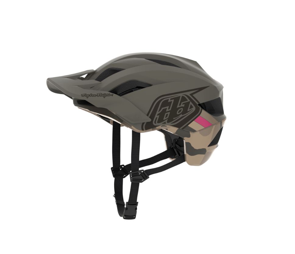 Casque Troy Lee Designs Flowline SE MIPS Badge Tarmac/Chêne