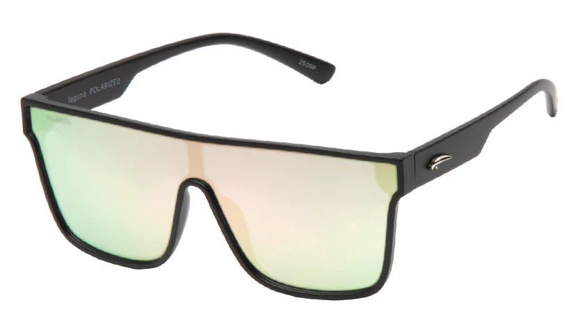 Lunettes Atmosphere Laguna Noir Mat - Lentille Rose/Or Revo
