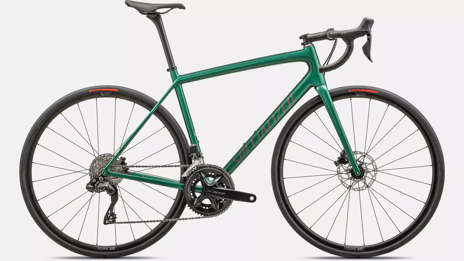 Specialized Aethos Comp Shimano 105 Di2 2024 Bike (Metallic Pine Green)