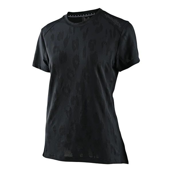 Maillot manches courtes Troy Lee Designs Lilium Femme Jacquard Tigre Noir