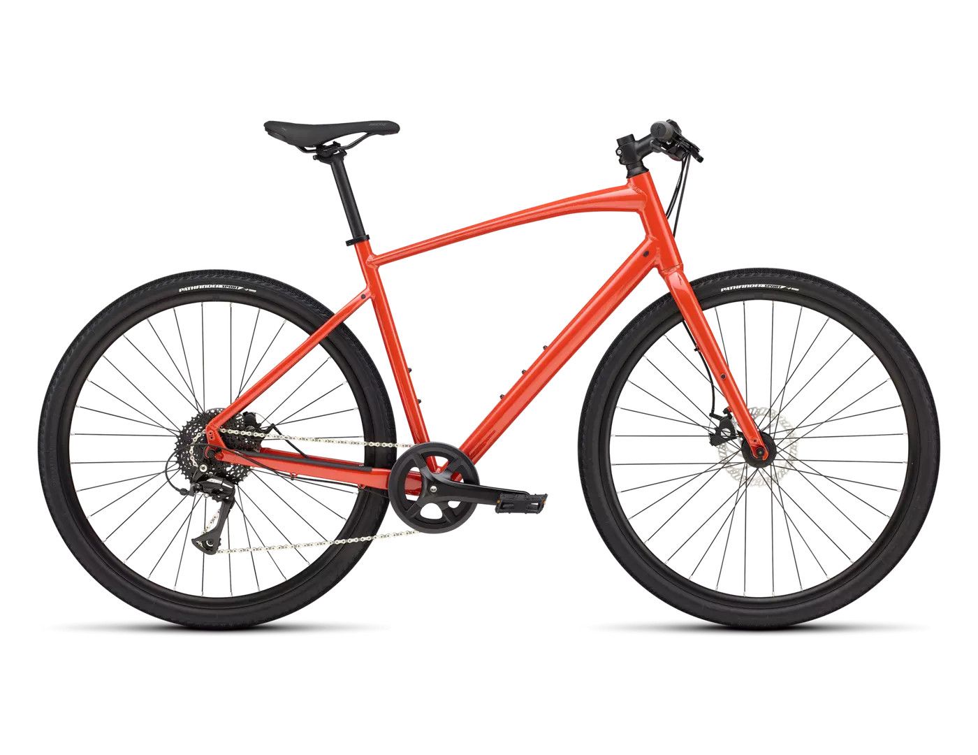 Vélo Specialized Sirrus X 1.0 2025 Orange Foncé Brillant/Séquoia Réfléchissant, Size: Small
