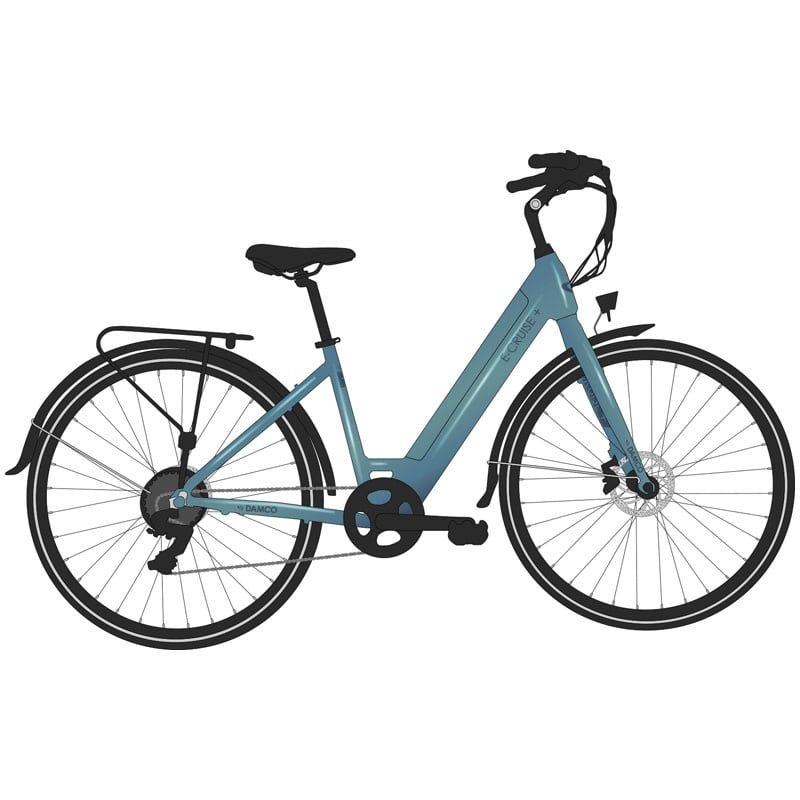 Damco DCO E-Cruise+ 18&#39;&#39; eBike (Blue/White)