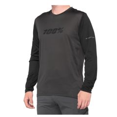 Maillot manches longues 100% Ridecamp Noir/Charcoal