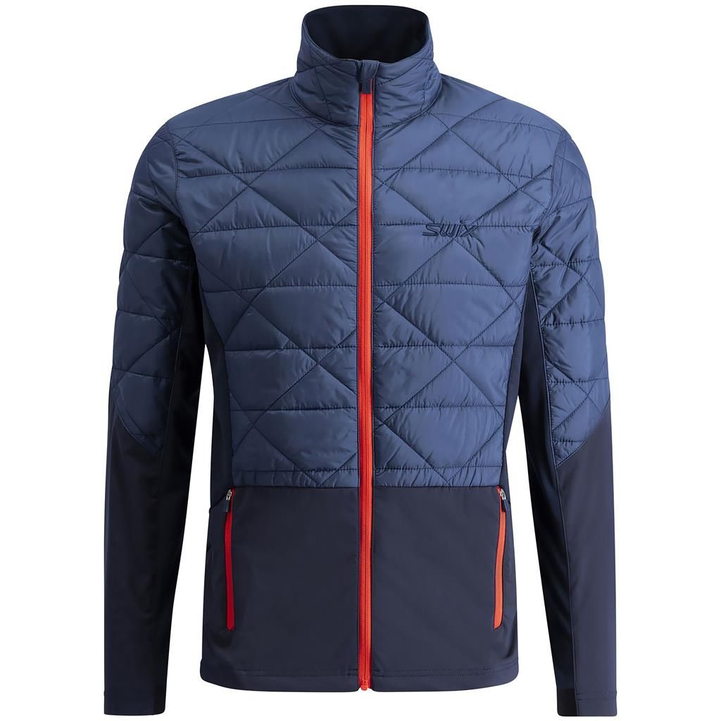 Manteau Swix Infinity Hybrid Insulated Bleu/Marin foncé, Size: Small