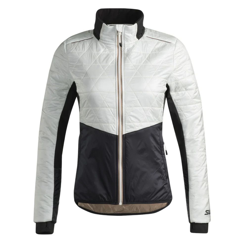 Manteau Swix Mayen Quilted Femme Blanc Neige, Size: Small