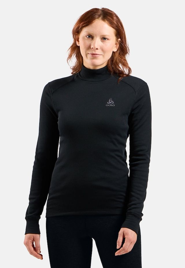 Sous-vêtement manches longues à col roulé Odlo Active Warm Femme Noir, Size: XSmall