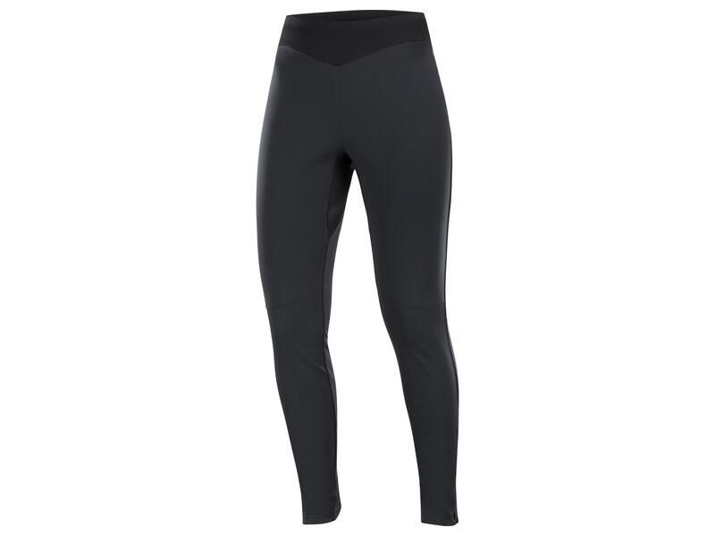 Pantalon collant Salomon Gore Tex Infinium™ Windstopper® Softshell Femme Noir, Size: XLarge