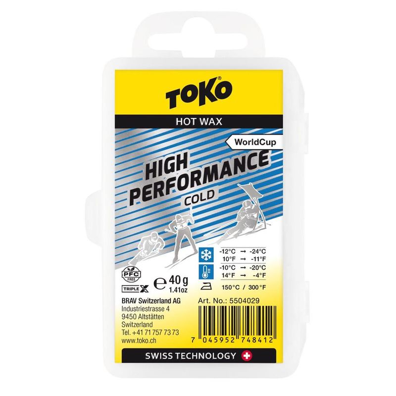 Fart de glisse Toko High Performance Cold Paraffin 40g