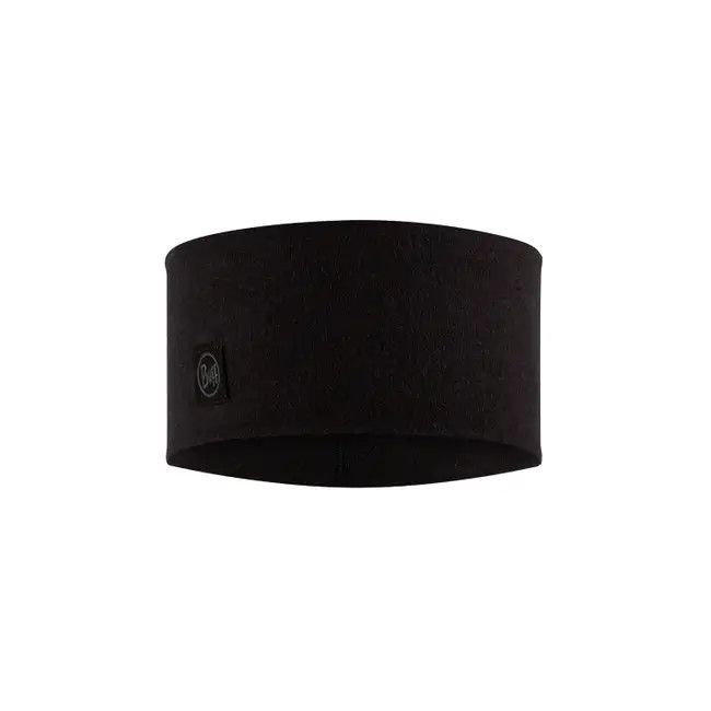 Bandeau Buff Merino Wide Solid Noir