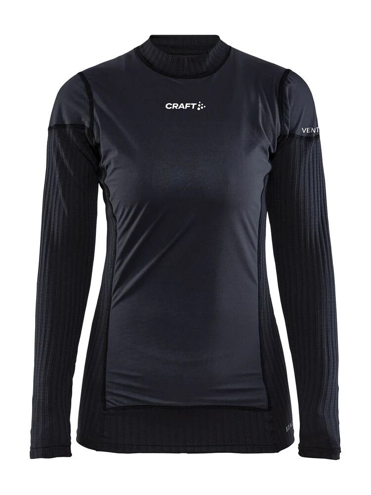Sous-vêtement manches longues Craft Active Extreme X Wind Femme Noir/Granite, Size: Small