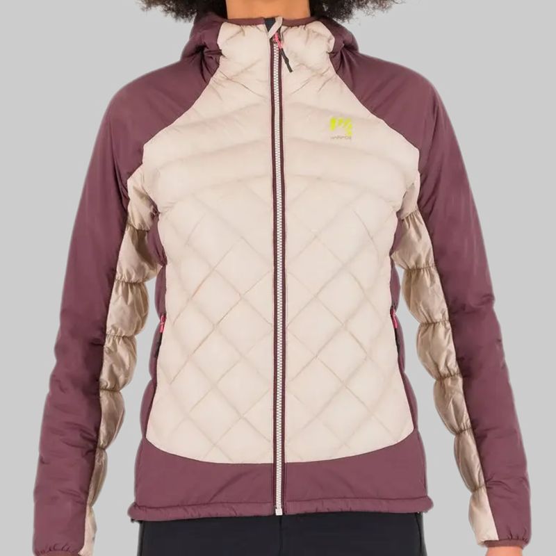 Manteau Karpos Lastei Active Plus Femme Avoine/Bordeau