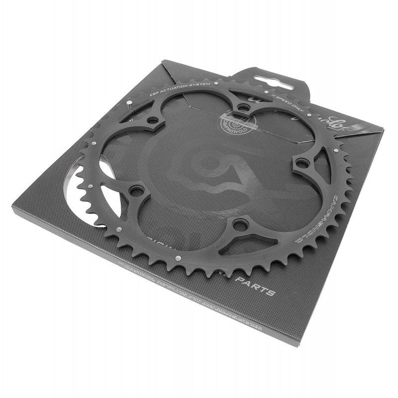 Plateau Campagnolo, 52T, 11sp, BCD: 135mm, 5 Bolts, Super Record, Outer chainring, Aluminum