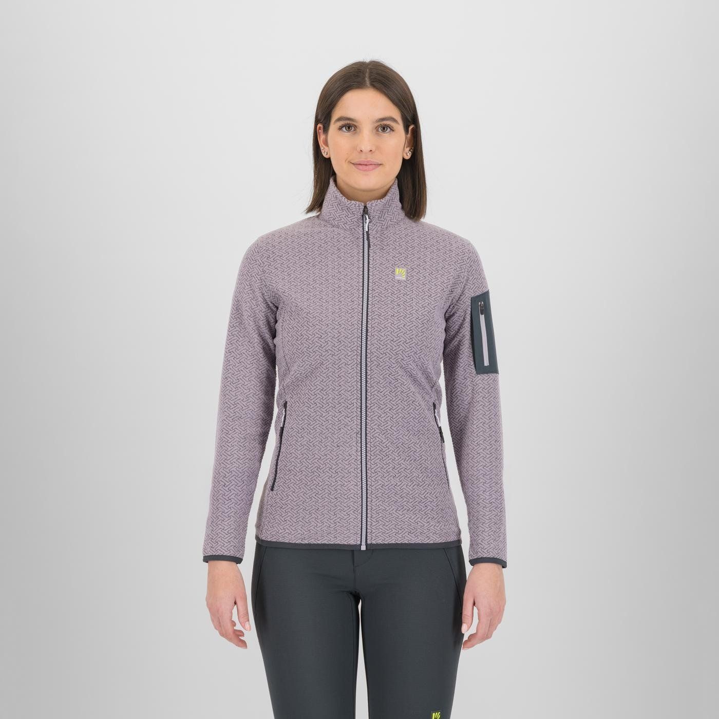 Chandail manches longues Karpos Mesdi Full Zip Femme Lavande/Gris