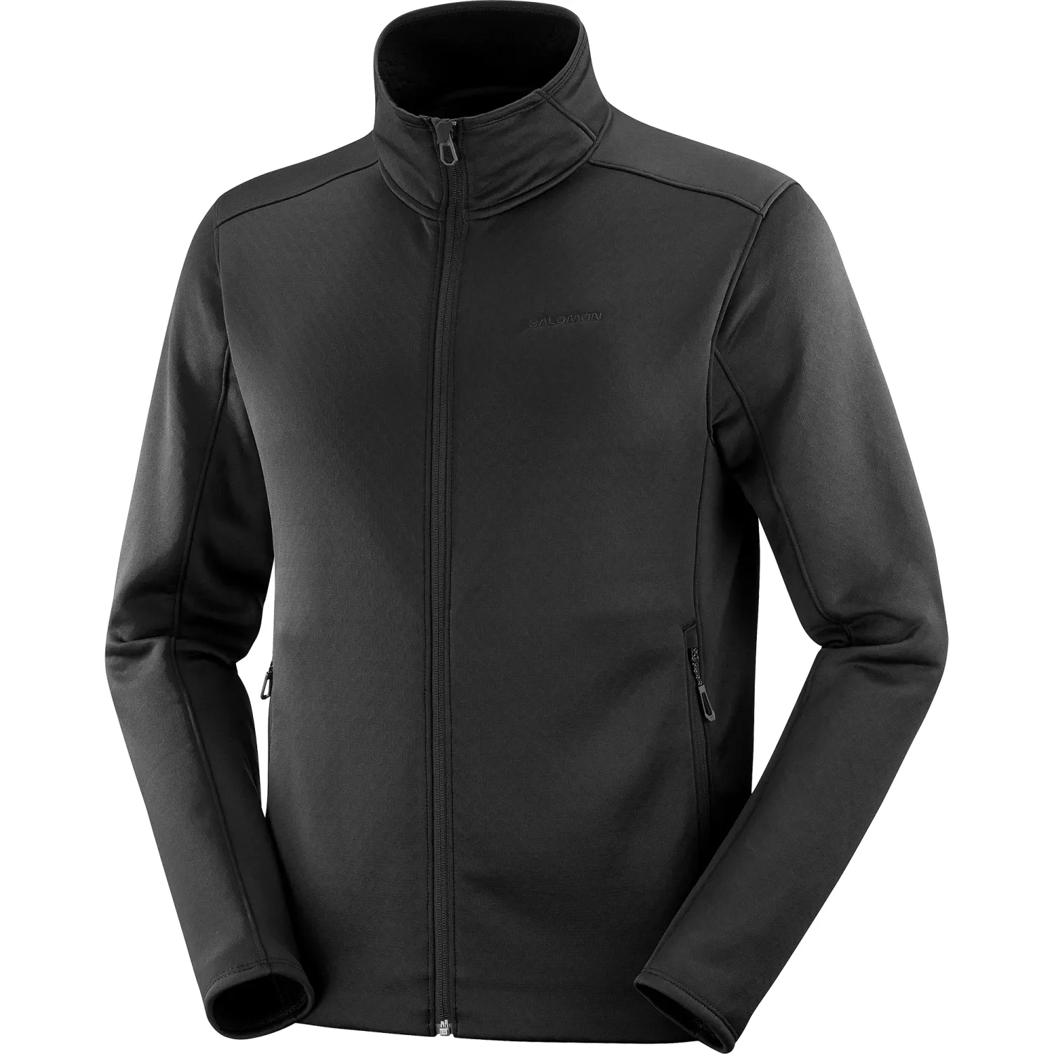 Chandail manches longues Salomon Outline Warm Full Zip Noir