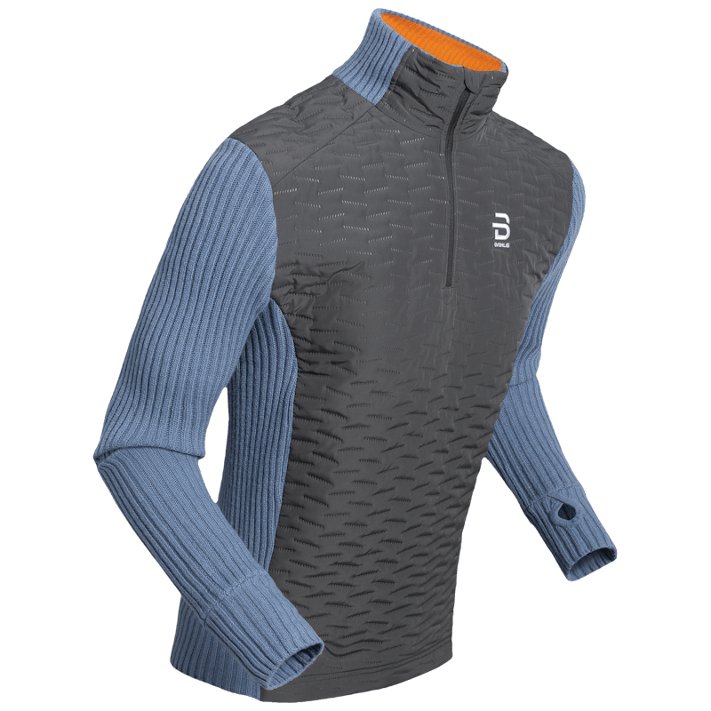 Chandail manches longues Bjorn Daehlie Comfy 2.0 Demi Zip Bleu Ciel/Charbon