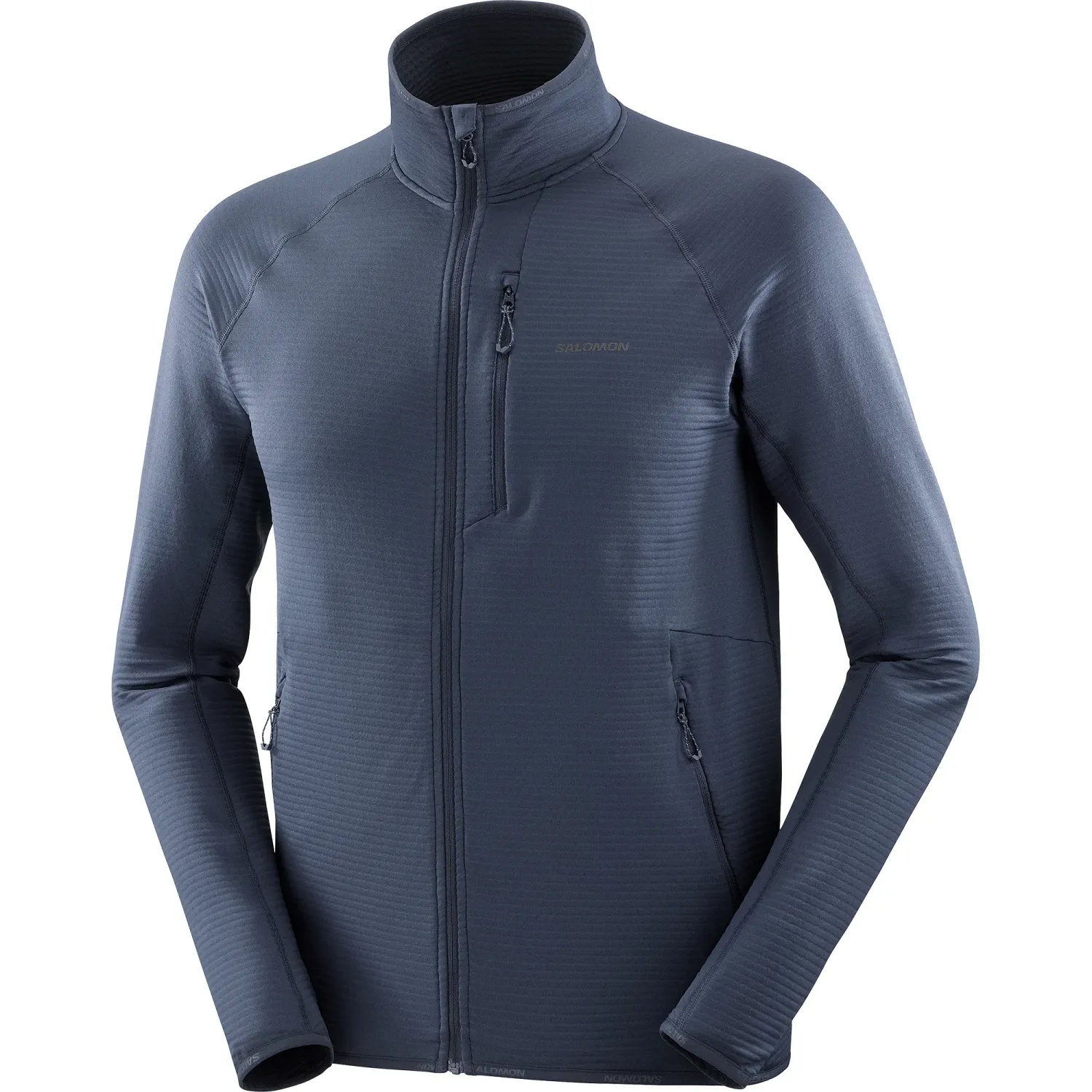 Chandail manches longues Salomon Essential Lightwarm Full Zip Bleu Nuit