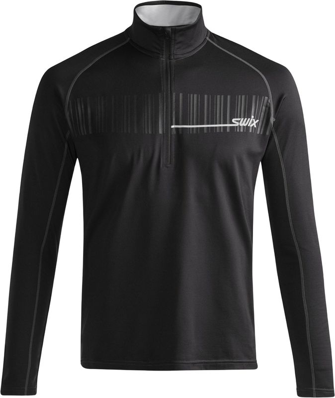 Chandail manches longues Swix Tista 1/2 Zip Noir