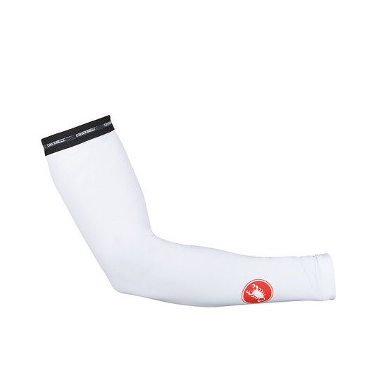 Manchette Castelli Light Arm UPF 50+ Blanc, Size: Small