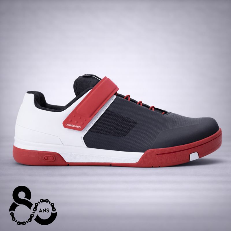Chaussure Crankbrothers Mallet SpeedLace Rouge/Noir/Blanc
