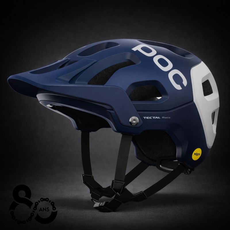 Casque POC Tectal Race MIPS Bleu/Blanc Mat