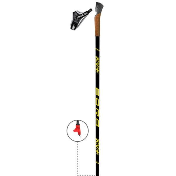 KV+ Bora Ski Poles (Black)
