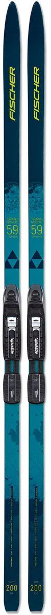 PREOWNED Fischer Transnordic 59 Twin Skin Xtralite Skis + Rottefella BC Magnum