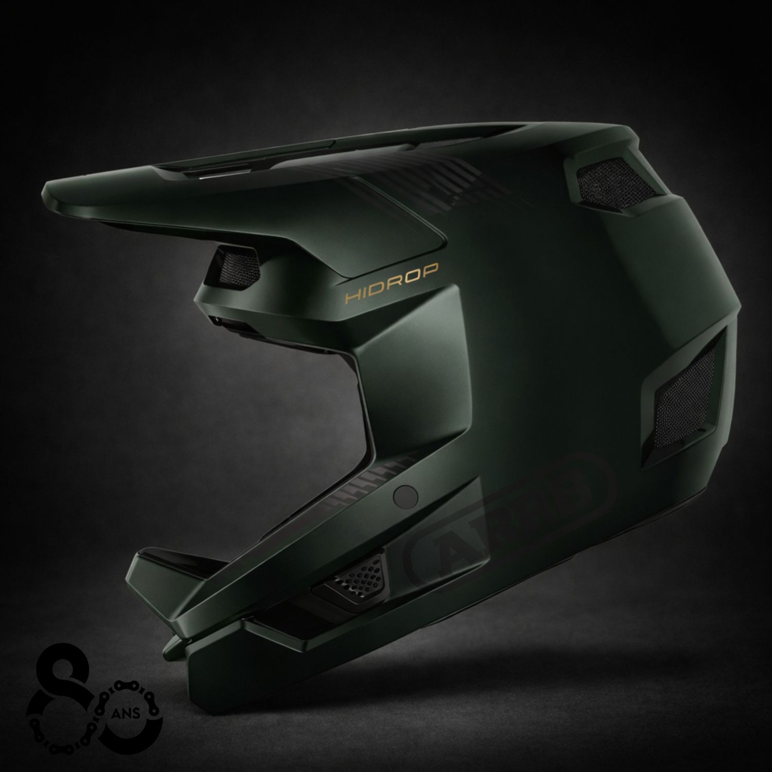 Casque de descente Abus, HiDrop Vert Mousse