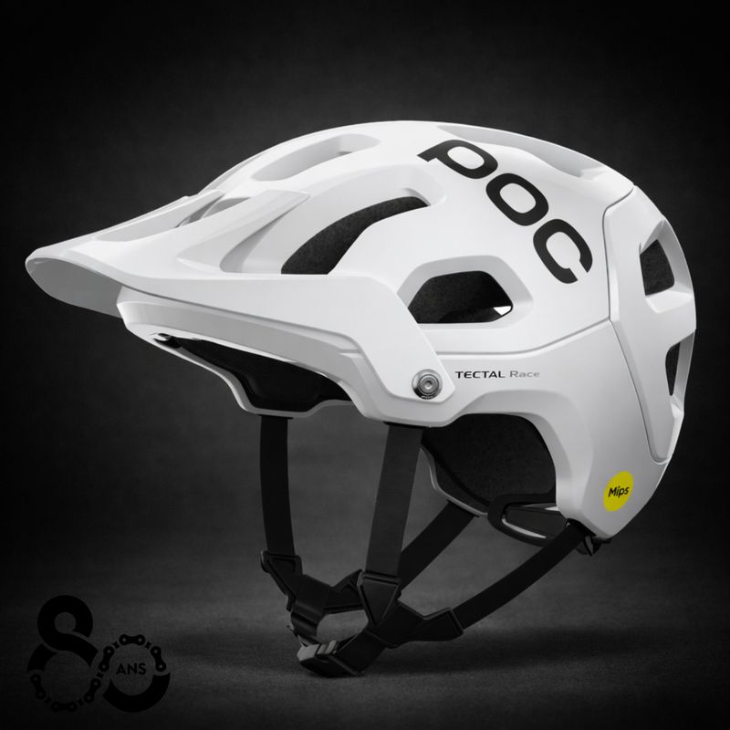 POC Tectal Race MIPS Helmet (White/Black)