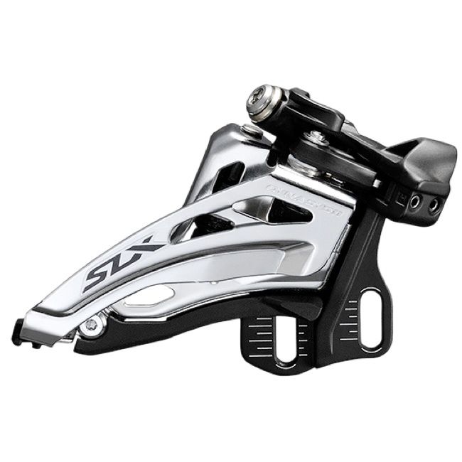 Dérailleur avant Shimano SLX, FD-M7020, type E2, side swing, front pull, direct mount, dyna-sys 2x11 vit., 66-69°