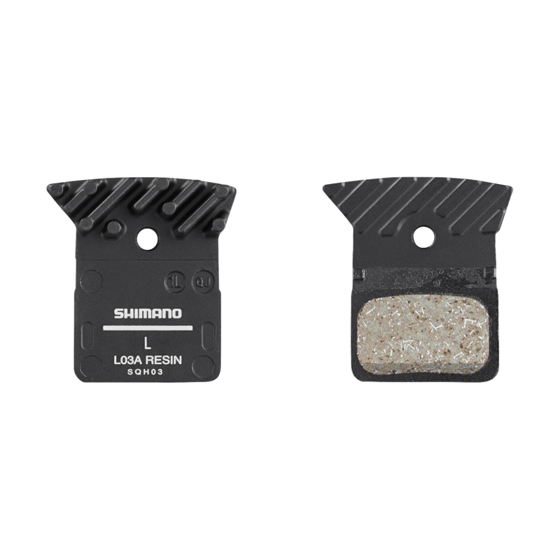Plaquettes de freins à disque Shimano, Patins "Flat Mount" Type L, Forme: Shimano K-Type/L-Type, Résine (paire)