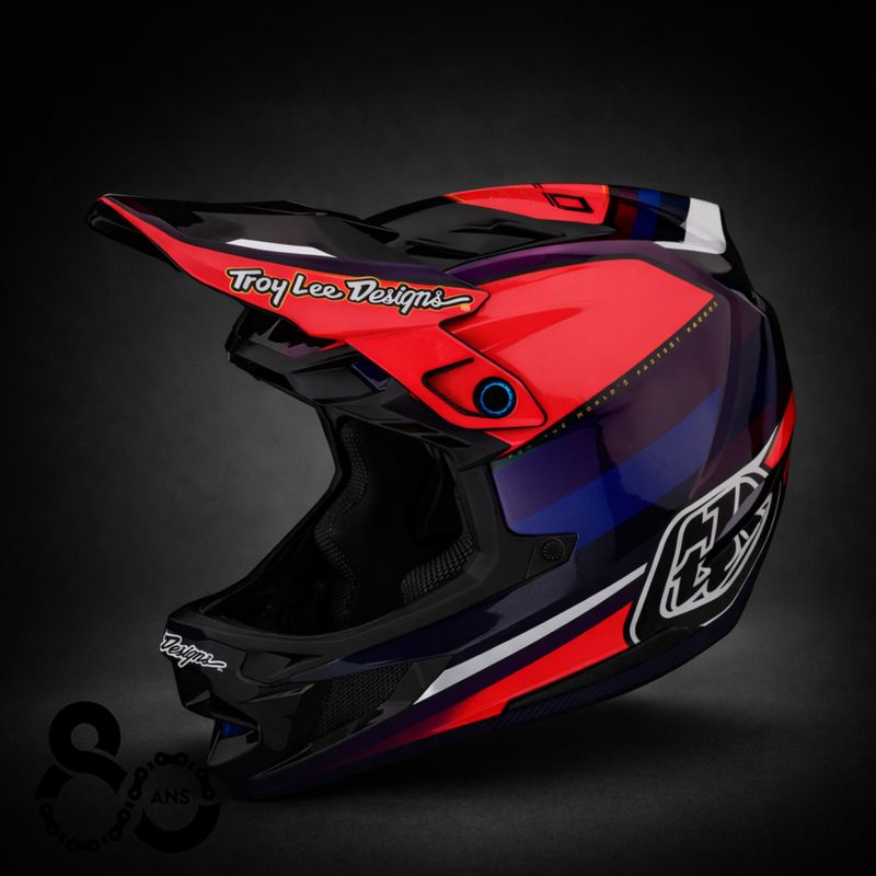 Casque Troy Lee Designs D4 Carbon Mips Reverb Rose/Violet Large
