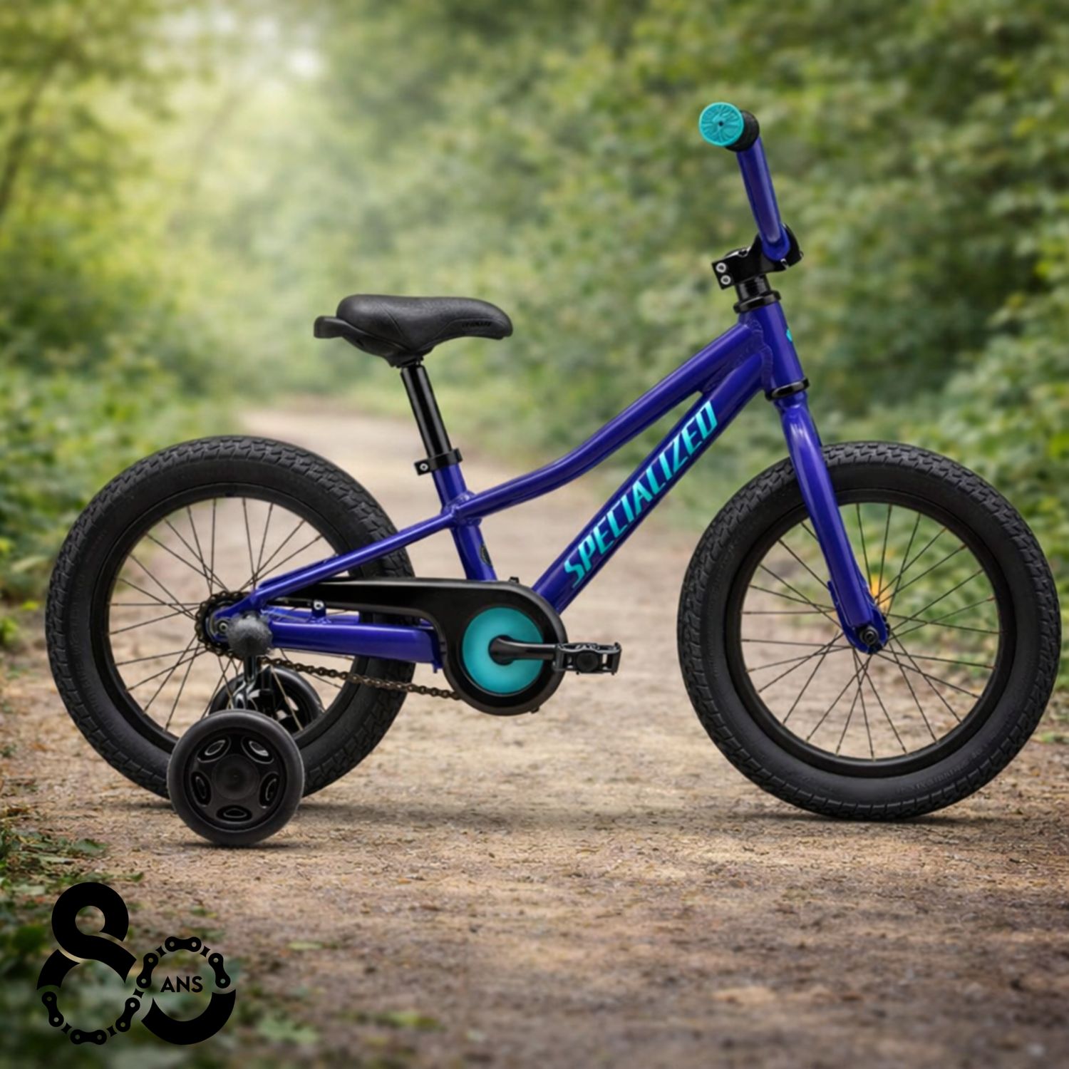 Vélo Specialized Riprock Coaster 16'' 2025 Violet Brillant/Bleu Lagon