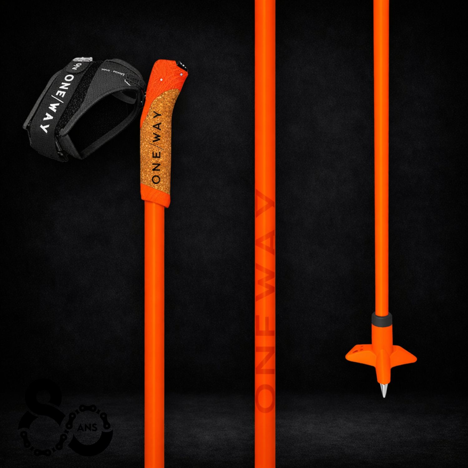 OneWay Storm GTX Poles Complete Kit 170cm (Orange)