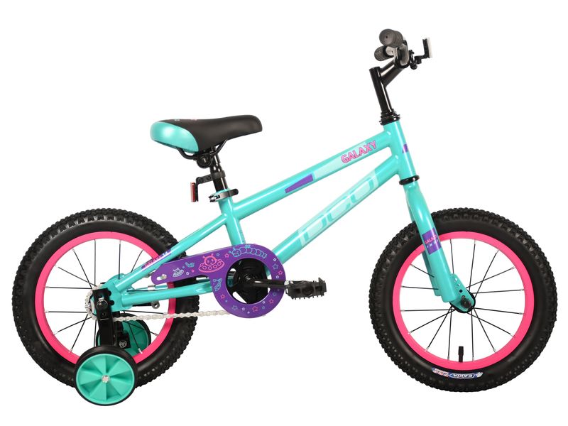 Vélo DCO Galaxy Turquoise/Rose 14po