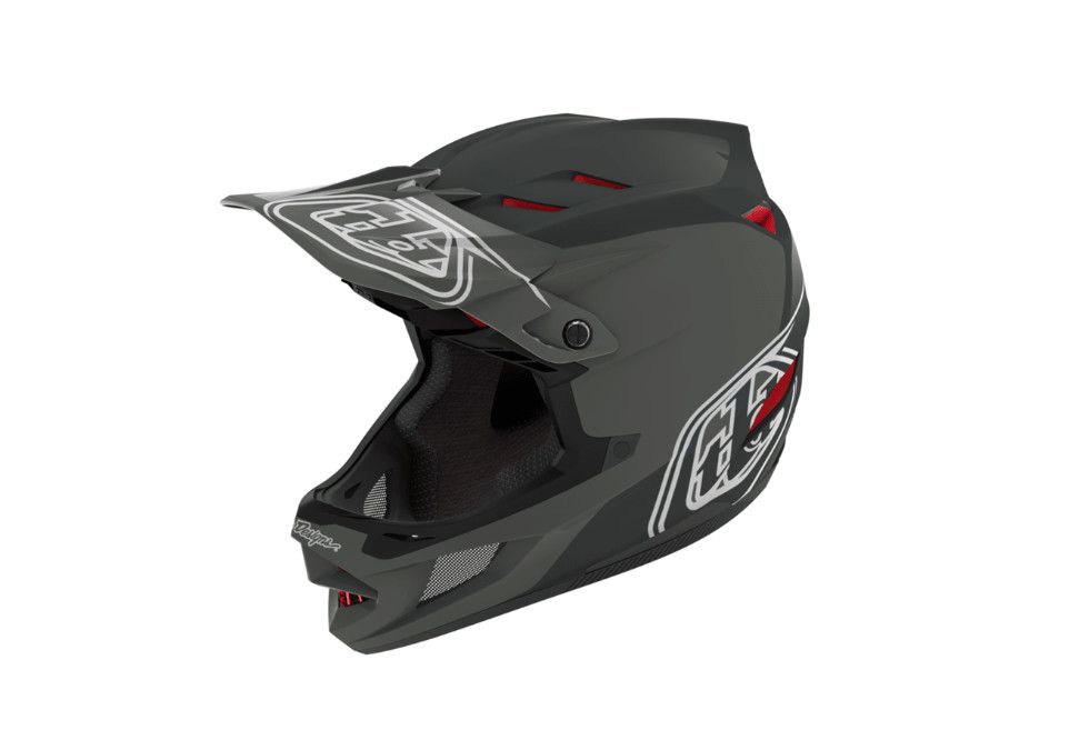 Casque intégral Troy Lee Designs D4 Polyacrylite MIPS Shadow Noir