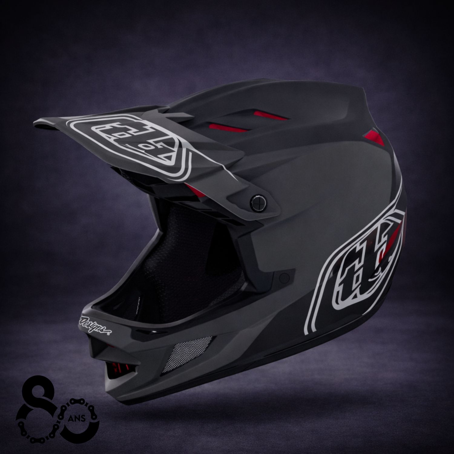 Troy Lee Designs D4 Polyacrylite Helmet (Black)