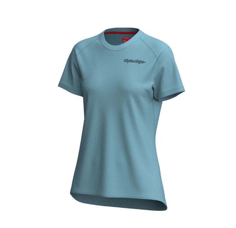 Maillot manches courtes Troy Lee Designs Lilium Pro Femme Mono Bleu Aube