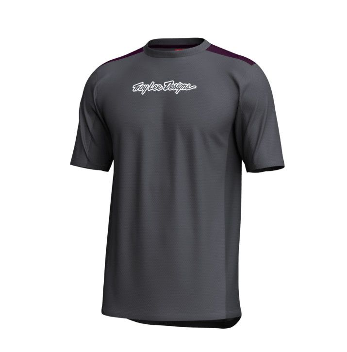 Maillot manches courtes Troy Lee Designs Stage Signature Carbone