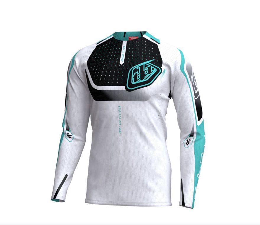 Maillot manches longues Troy Lee Designs Sprint Ultra Proton Blanc