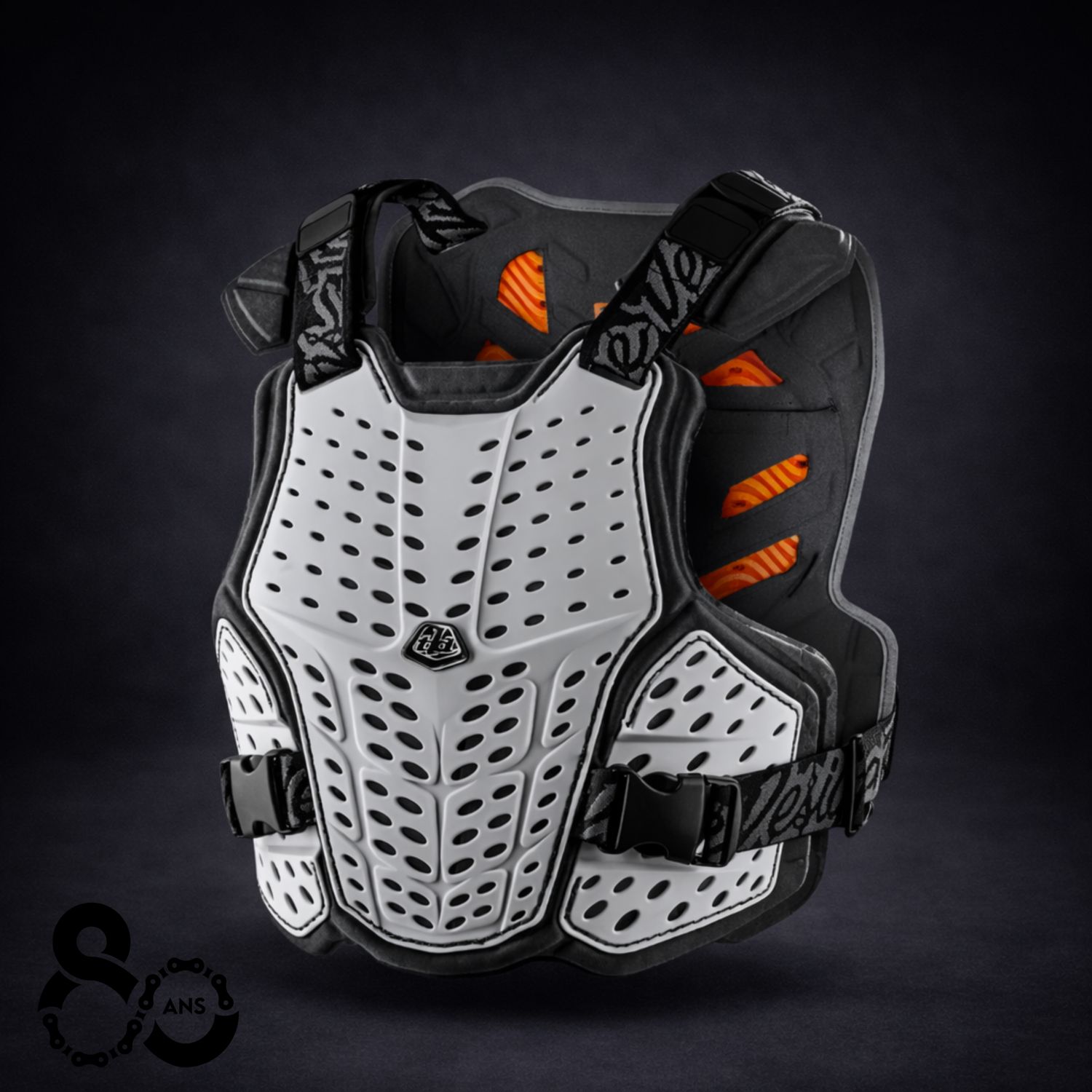 Plastron Troy Lee Designs Rockfight CE Solid Blanc