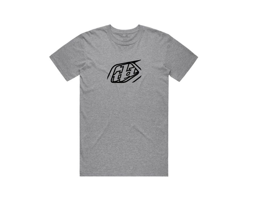 T-Shirt manches courtes Troy Lee Designs Badge Gris