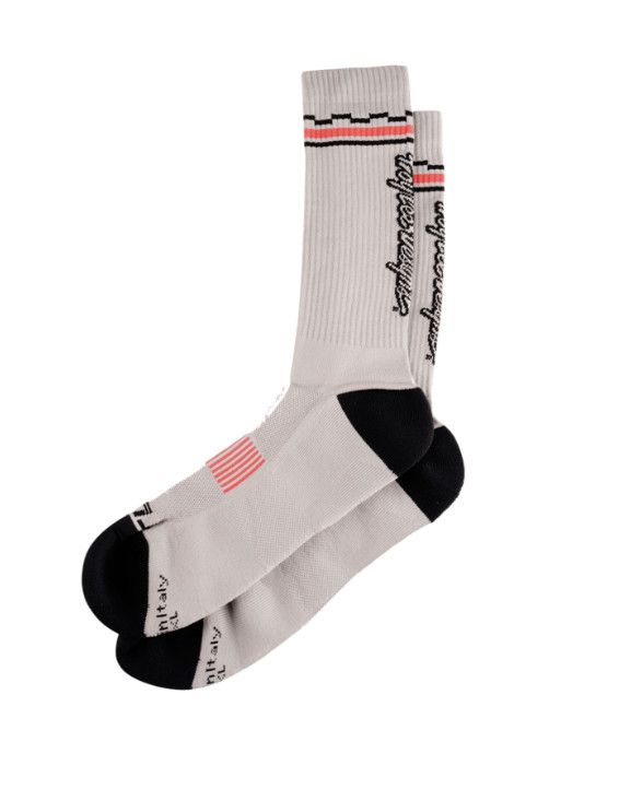 Bas Troy Lee Designs Performance Checka Gris Clair