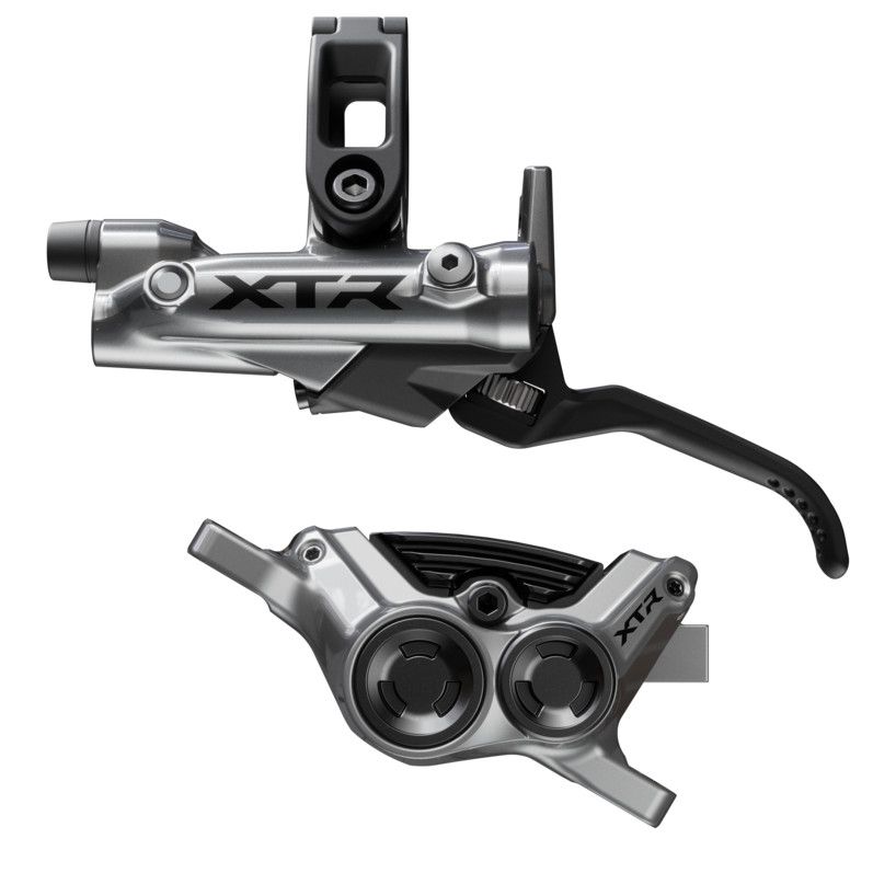 Frein à disque hydraulique avant Shimano XTR BL-M9220(L)/BR-M9220(F), Disque: Non inclus, Gris