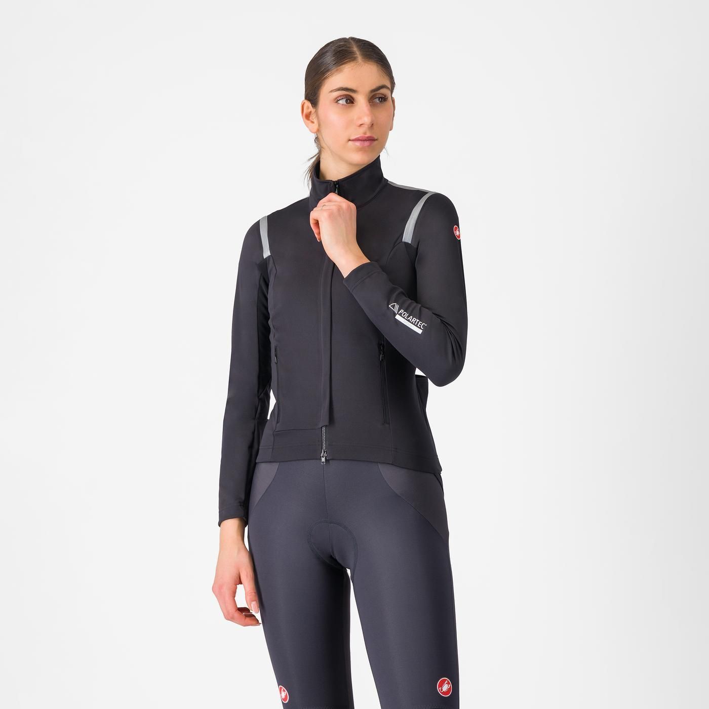 Castelli Women's Perfetto RoS 3 Jacket (Black/Silver)