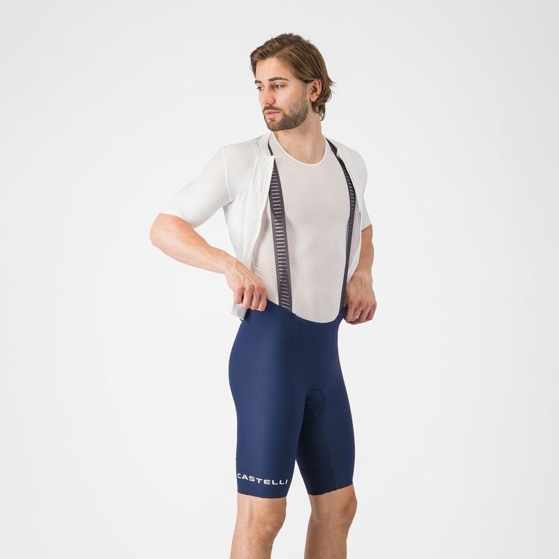 Bib court Castelli Espresso 2 Bleu Belge