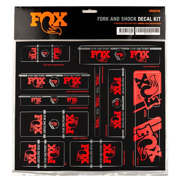 Kit d'autocollant Fox Heritage Fork and Shock Rouge