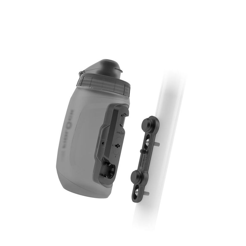 Porte-bidon magnétique Fidlock Twist avec Bidon Antibactérien Transparent Noir 450ml